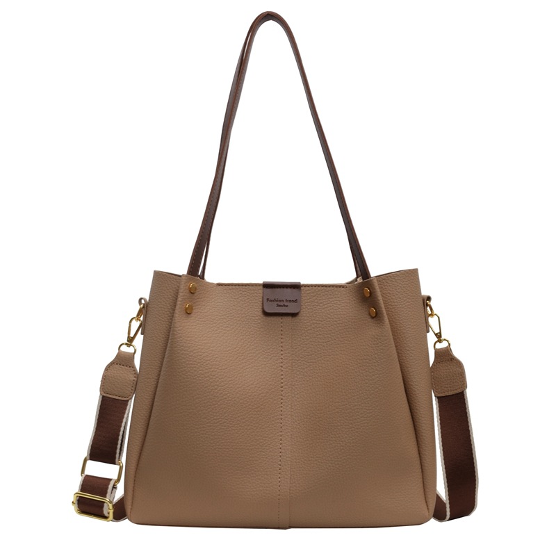 Bolsas de gran capacidad de explosión transfronteriza para mujeres 2025, nuevas bolsas de mochila versátiles, bolsas de cubo casuales simples.