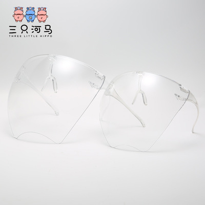 跨境防护镜护目防尘防飞沫眼镜face shield透明大框面罩护眼镜