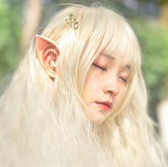 新款可愛精靈耳朵妖怪耳朵小妖精耳朵配件cos攝影道具直播萬聖節