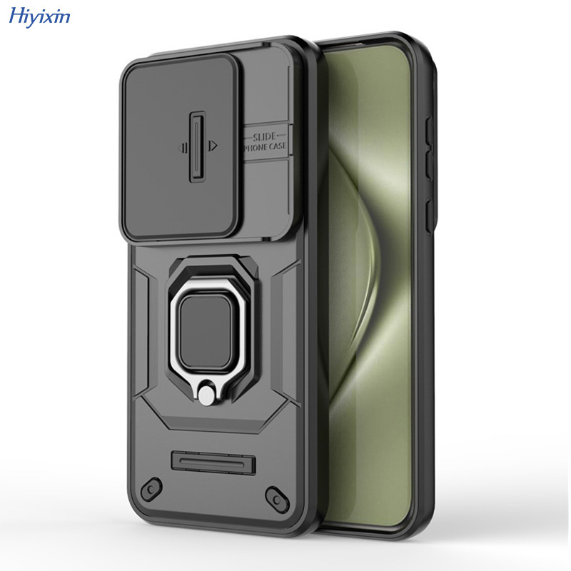 Suitable for Huawei Mate70 Combat Bear Ring Stand Phone Case, Huawei Honor 400 Sliding Window Anti-Drop Protective Case Suitable for Huawei Mate70 Combat Bear Ring Stand Phone Case, Huawei Honor 400 Sliding Window Anti-Drop Protective Case