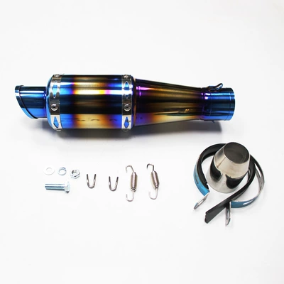 Motorcycle Modified Exhaust Pipe Stainless Exhaust pipe - new-color-titanium-tail-cap-ready-in-stock