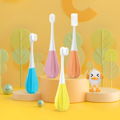 Children's 10,000-Hair Soft Bristle Toothbrush with Cute Hot Air Balloon Handle, Single Pack for 2-5 Year Old Babies, Factory Wholesale