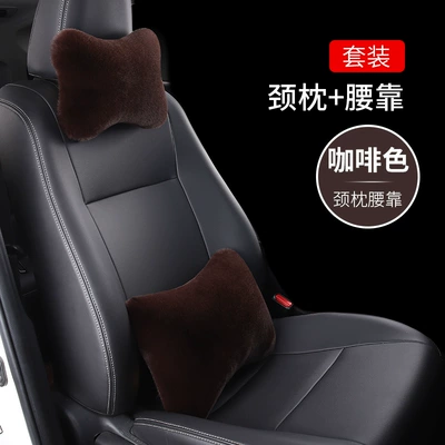 Headrest – and Lumbar Support, a Pair of - brown-a-neck-pillow