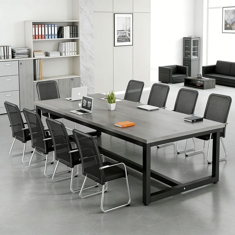 Conference Table, Long Table, Negotiation Table and Chair Set, Simple Computer Desk, Multifunctional Staff Training Workstation, Simple and Modern