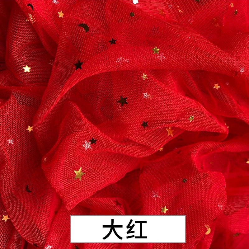 Nail sequins, fuchsia gauze cloth for manicure, internet celebrity