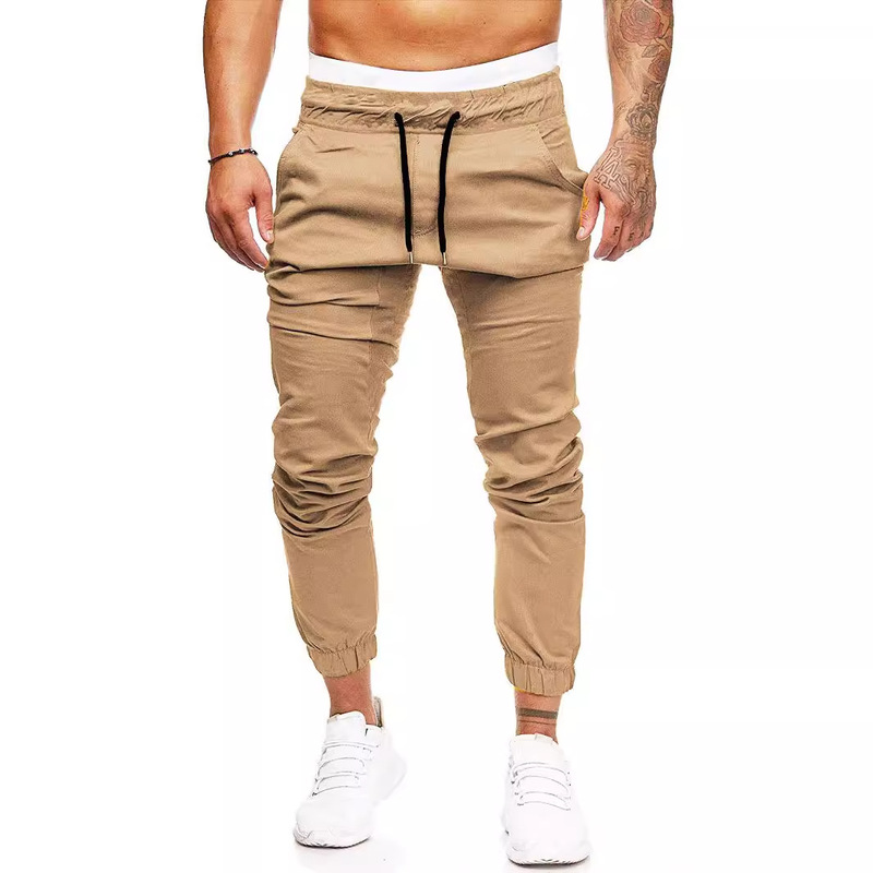 2026 New Foreign Trade European Size Men's Cargo Pants Amazon Youth Trendy Casual Slim Fit Jogger Pants for Men