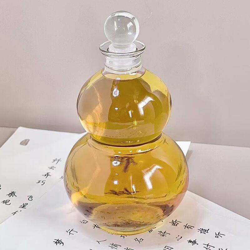 礼品新款葫芦网红奶茶水壶礼物玻璃玻璃瓶创意瓶泡酒瓶水瓶|undefined