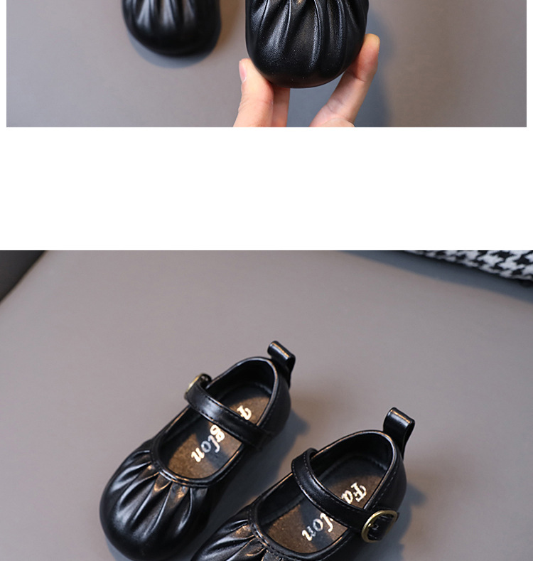 Sapatos de couro para menina estilo princesa sola macia_voghion.com