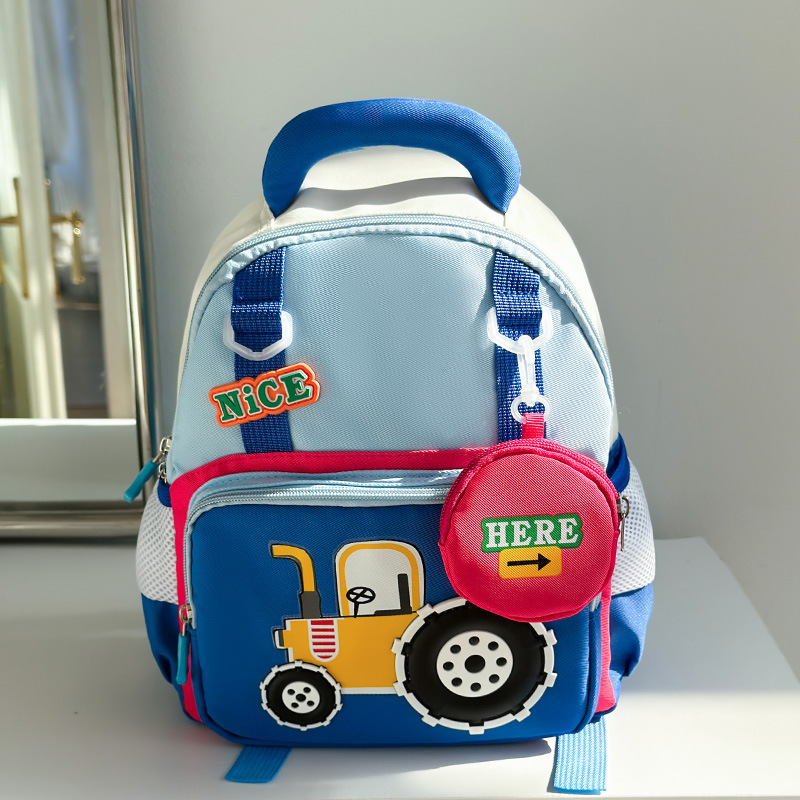Mochila de jardín de infantes de dibujos animados Mochila de niños de clase media y pequeña Mochila de niños de 3 a 5 años Mochila de preescolar