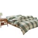 Yarn-dyed cotton washed cotton home textile fabric non-printed Japanese style cotton plaid small plaid cotton bedding fabric