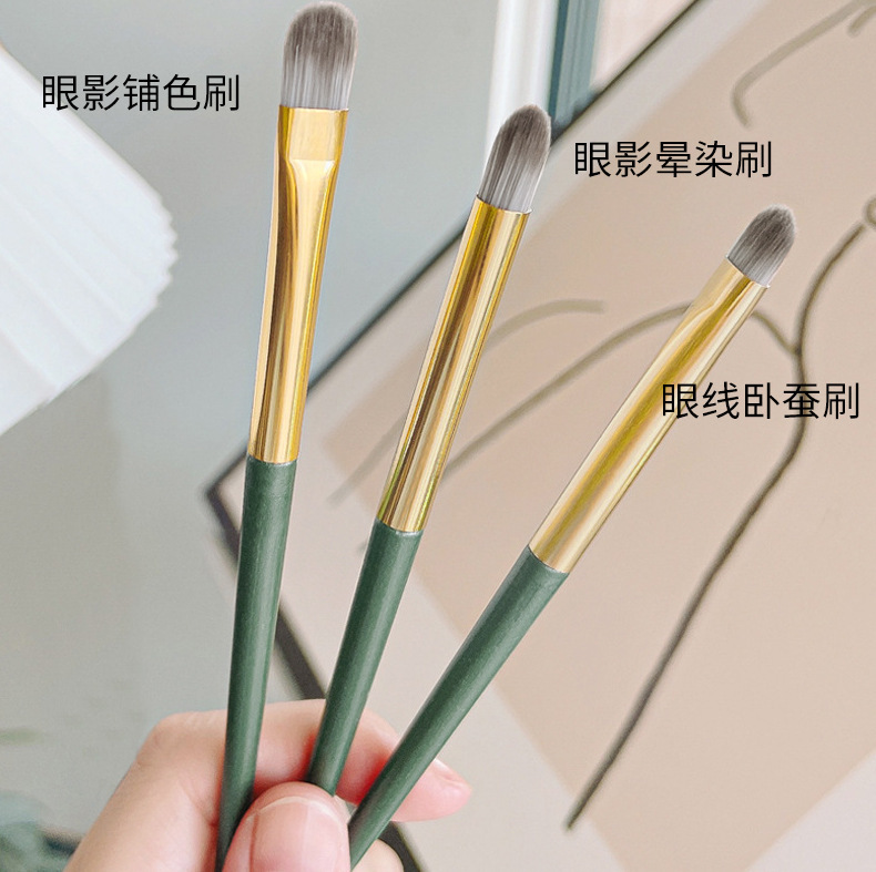 网红爆款3支眼影刷便携通用眼线卧蚕刷化妆刷精细眼部细节刷套装|undefined