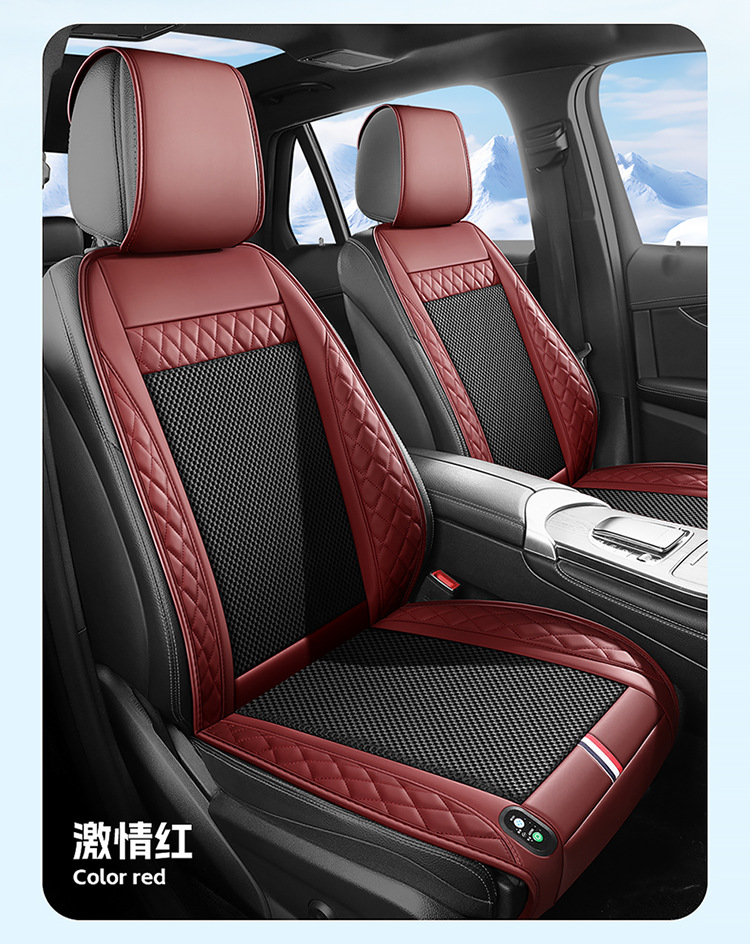 Summer Car Seat Ventilated Cushion with Fan 12V24V Truck Car Electric Air Conditioner Blower Massage Seat Cushion