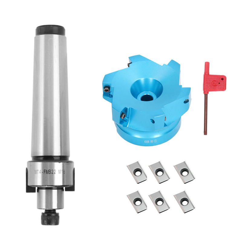 莫氏铣刀杆MTB4-FMB22 M16配 80MM90度直角铝刀盘专用APMT1604刀