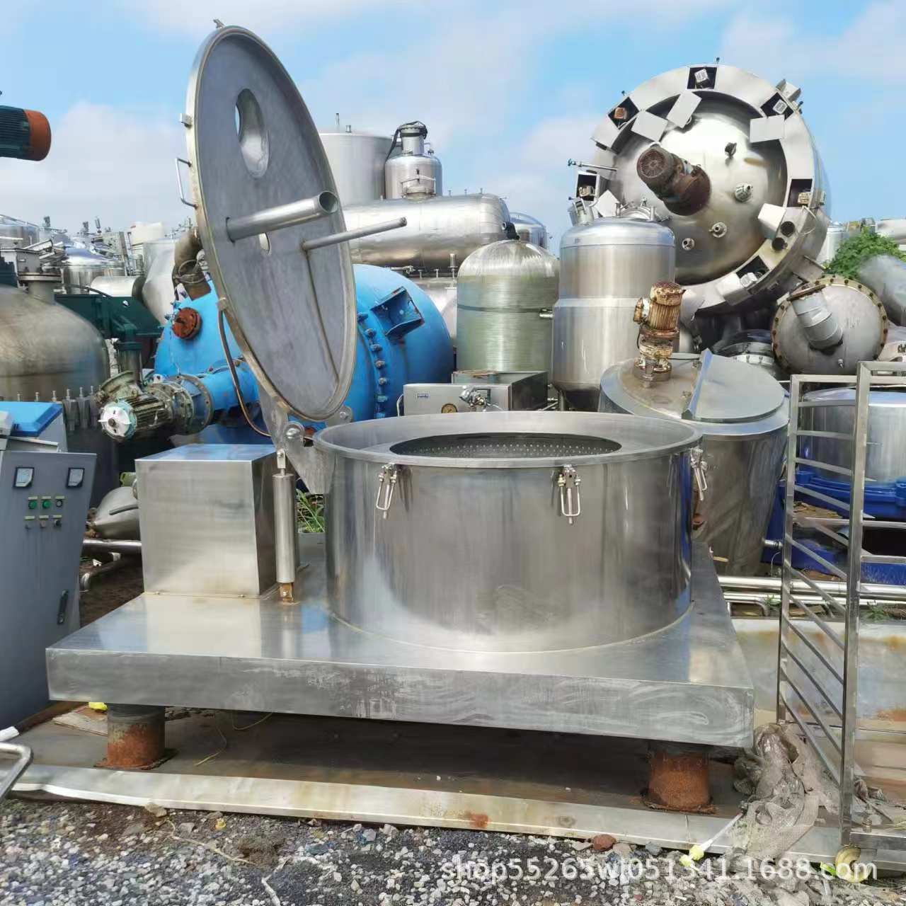 不锈钢密闭式脱水机1250平板式密闭吊带式离心机不锈钢固液分离设