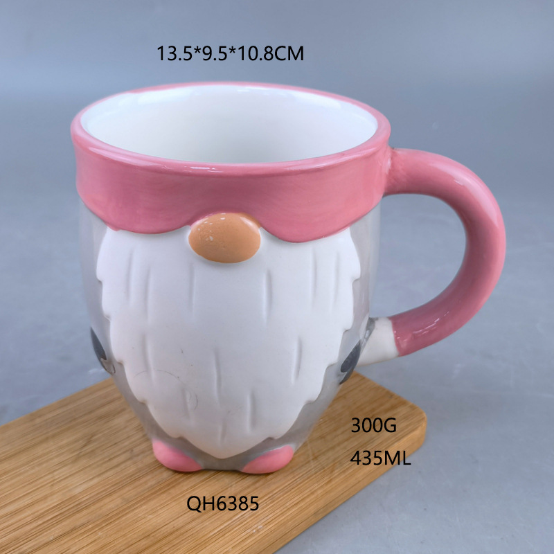 Navidad creativa transfronteriza atmósfera cerámica de oro tazas de Santa Claus tazas de Navidad artesanías cerámicas