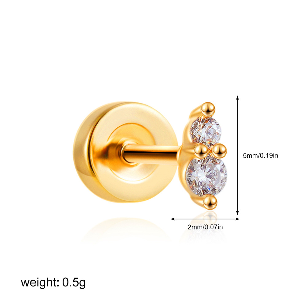 2g Weight 201 Stainless Steel Ear Needle Material Ear Studs Classification 1 Piece Quantity Casual, Daily Occasion Copper Material Star, Moon, Heart Shape Pattern All Seasons Season Women's Gender Plating Design Elegant, Simple Style Style 1 Piece Elegant Simple Style Star Moon Heart Shape Plating Copper Ear Studs 28