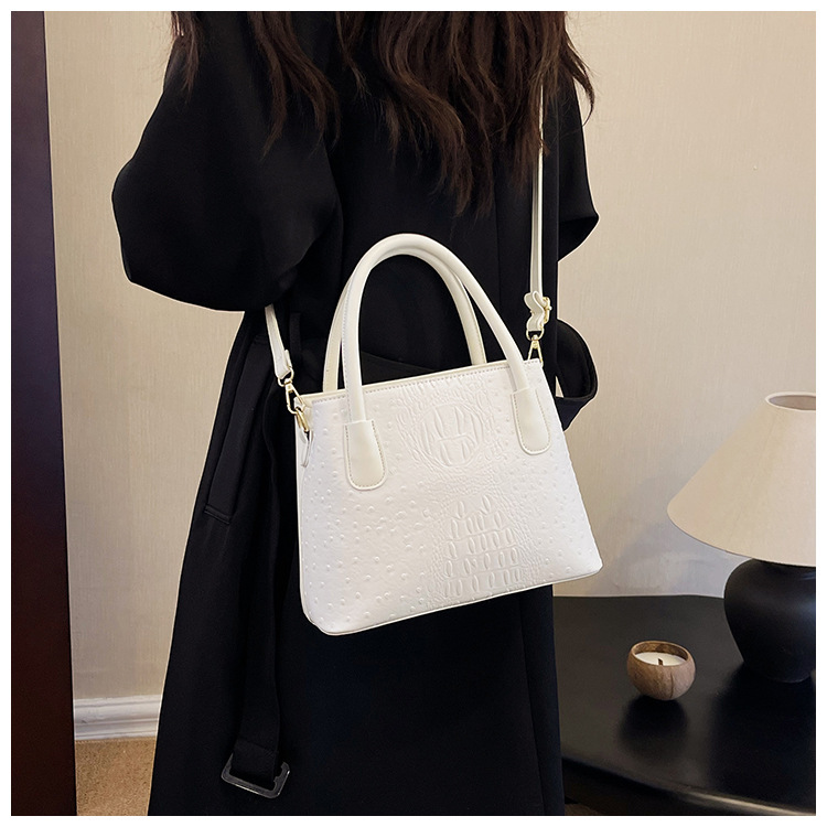 2024 New Fashion Crocodile Pattern Women's High Grade Handbag Single Shoulder Crossbody Bag BA_voghion.com