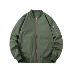 春秋防風防水jacketカスタムロゴメンズファッション野球服飛行ジャケット高級感