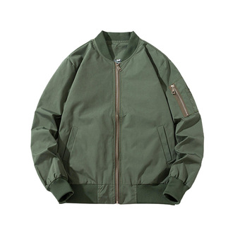 春秋季防风防水jacket定制logo男士潮款棒球服飞行夹克外套高级感
