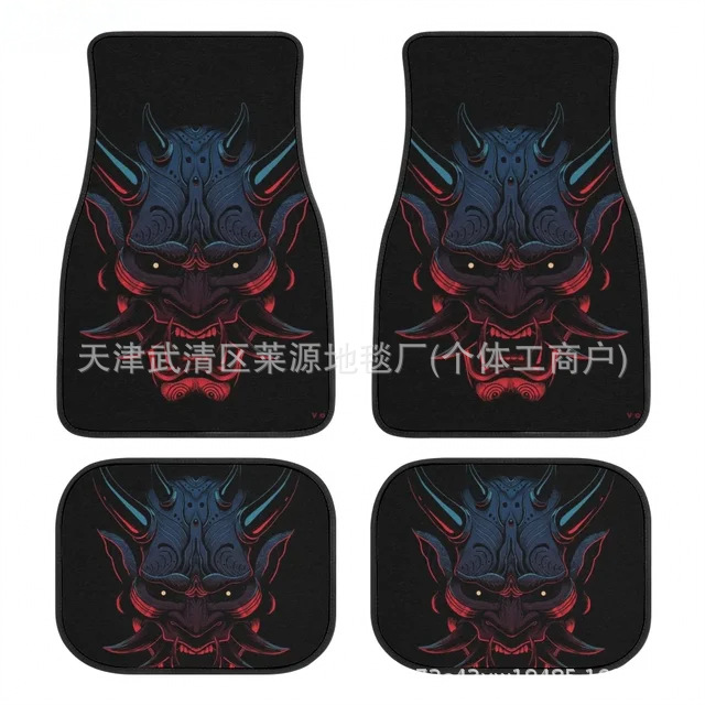 Cross-border TEMU new Japanese-style crystal velvet foot mat dirt-resistant wear-resistant easy-to-care car mat four-piece in stock
