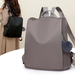 外貿秋季新款牛津布防盜雙肩包女 韓版大容量百搭尼龍旅行背包