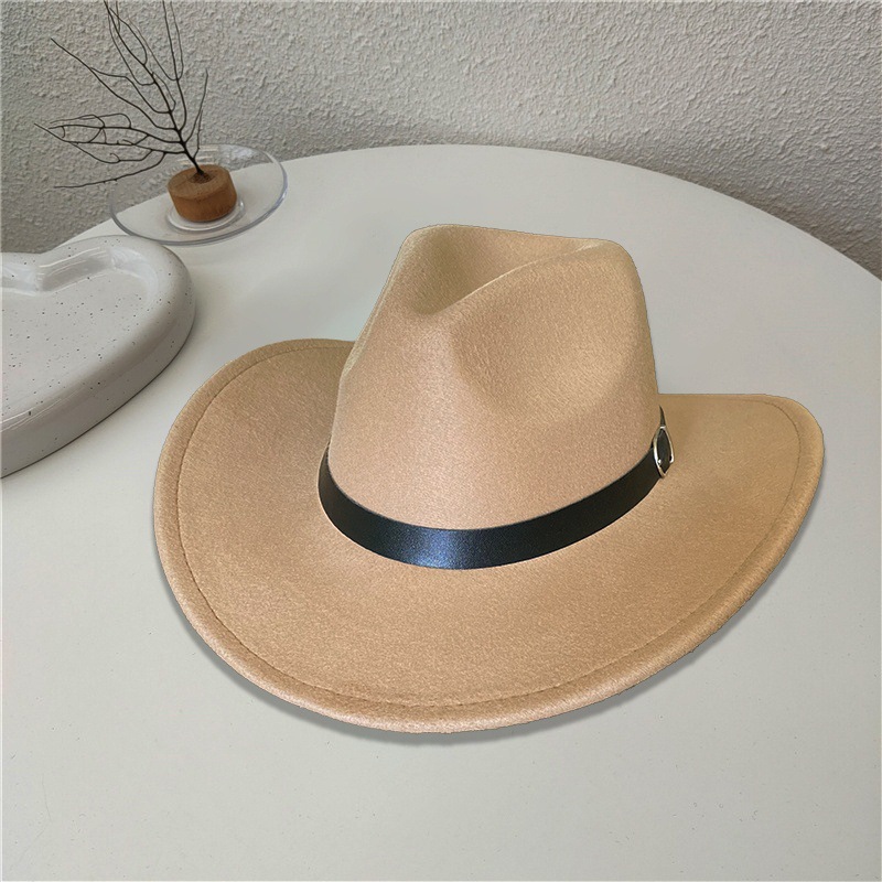 Sombrero Jazz de Lana con Ala Ancha para Hombre Ajustable Térmico para Otoño e Invierno image 12