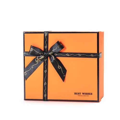 Orange Chinese Valentine's Day souvenir gift box empty box wholesale Mid-Autumn Festival mooncake box birthday gift packaging box