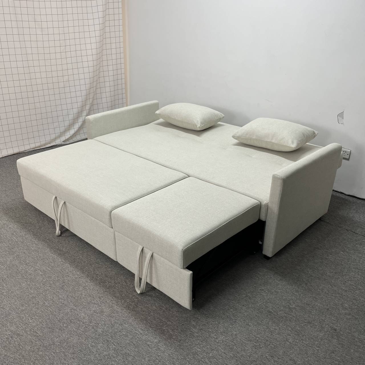 Sofá cama plegable doble doble multifuncional sala de estar pequeña casa de alquiler de tecnología económica tela sofá cama