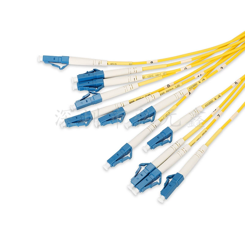 Hongyuanxin MPO-LC fiber optic jumper duplex simplex 8-core 12-core 24-core single-mode multi-mode jumper OM3/OM4