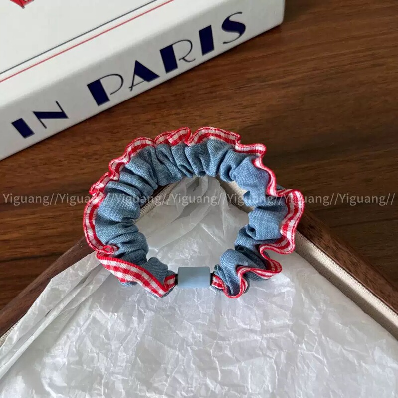 韩版点点花边新款耐用小肠高端发圈橡皮筋高弹力发绳头绳头发发饰|undefined