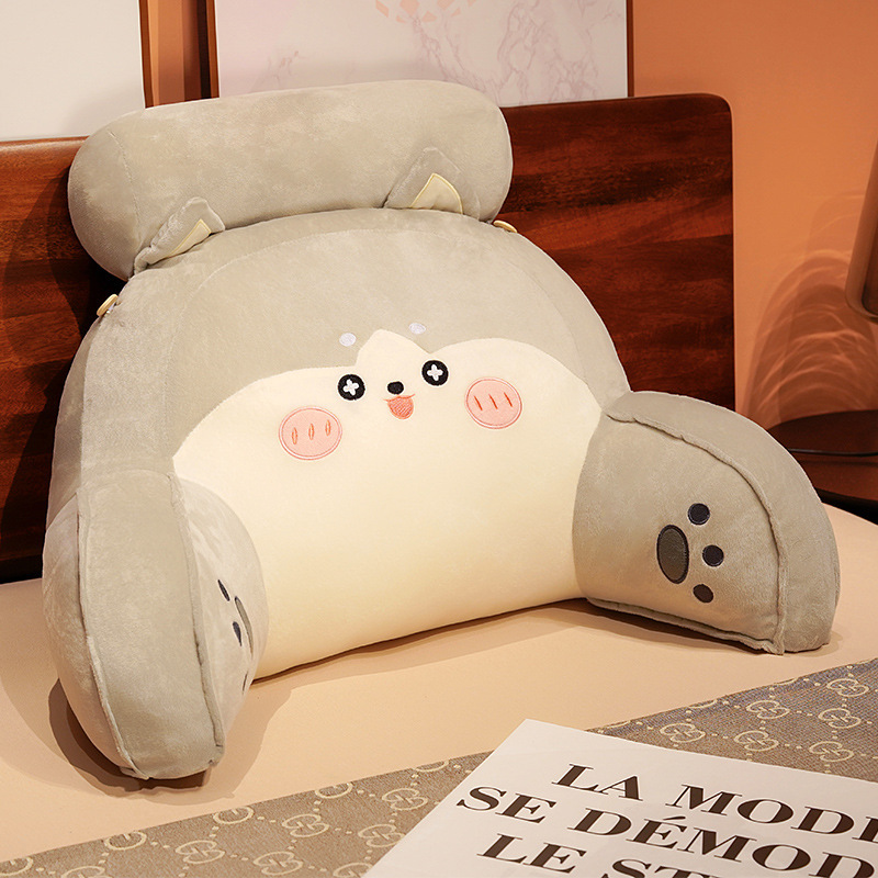 De dibujos animados de noche bolsa suave gran respaldo estudiante dormitorio almohada cama lectura apoyo la cintura almohada sofá ventana Bahía cojín