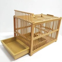 画眉鸟洗澡笼冲凉塑料胶广笼八哥四喜大号方笼清洁