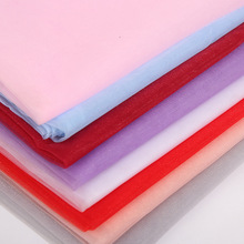 厂家现货批发单线美国网纱裙蓬蓬裙面料饰品印花硬纱可代裁剪