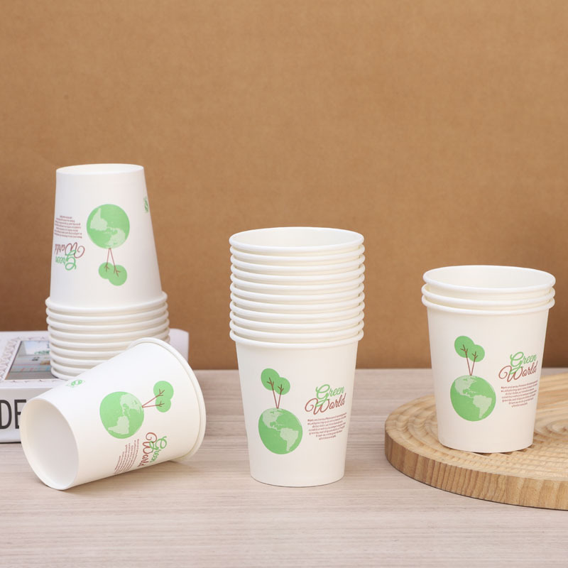 Tazas de papel desechables, tazas de papel comerciales domésticas, tazas de agua de oficina 230ml * 50