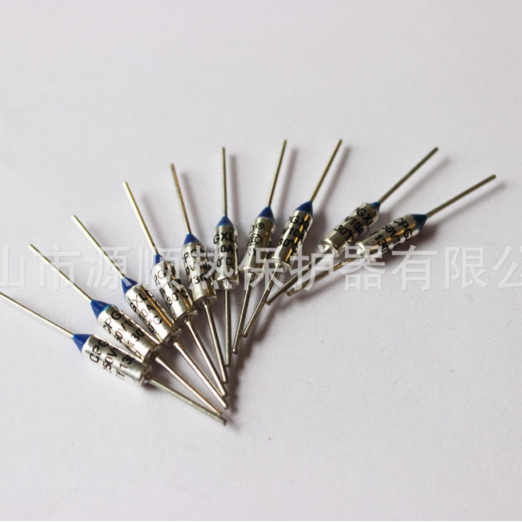 厂家直销温度保险丝 RY金属壳温度熔断器 热熔断器 16A 65-250℃