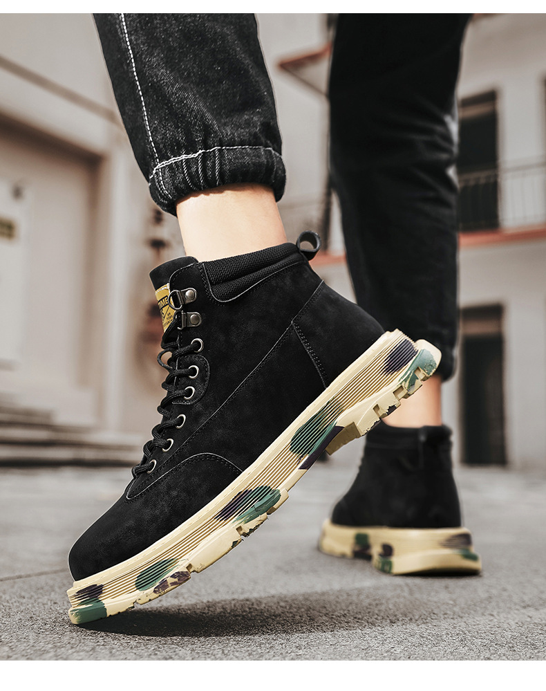 Martin syksyn korkeavartiset miesten ulkoiluun ja vuorikiipeilyyn tarkoitetut urheilukengät, liukumattomat, vedenpitävät aavikkomailaset_voghion.com