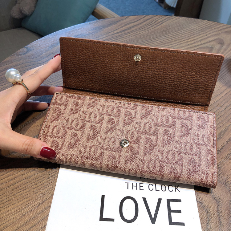 Women's Long Wallet Leather Multi Slot Card Holder Mobile Clutch_voghion.com