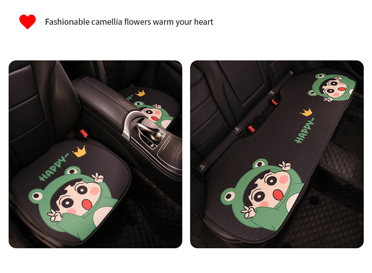 Cute Cartoon Crayon Shin New Car Seat Cushion Four Seasons Universal Cyber Popular Half Bag Seat Cover Women's Seat Cushion Winter Seat Cover