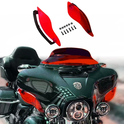 Flagship Glide Fixed Wing – Motorcycle front windshield - red