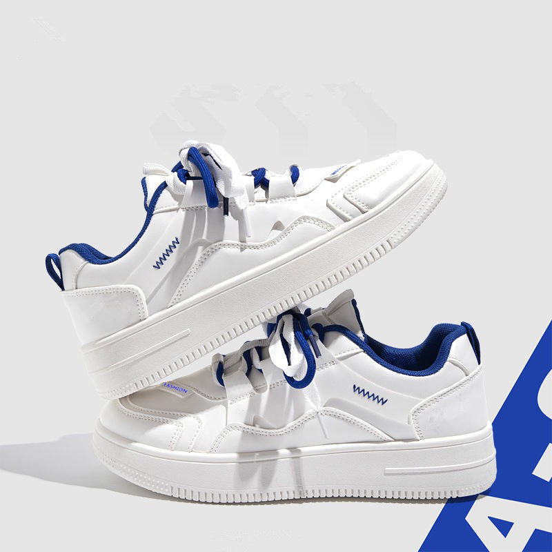 Zapatos blancos de dos colores de suela gruesa para mujeres 2024 zapatos casuales chicos para niños zapatos deportivos de primavera para mujeres primavera nueva