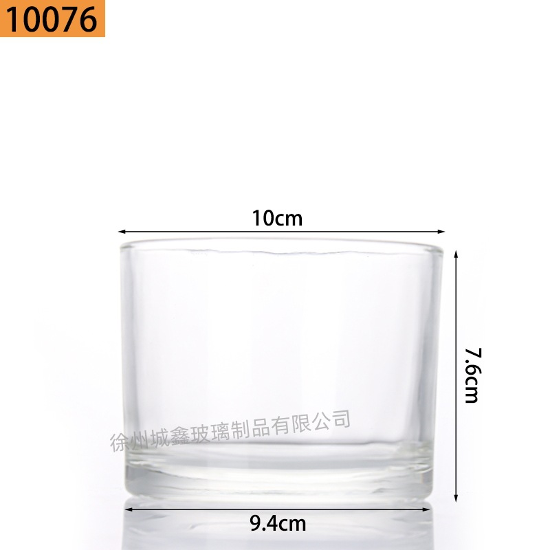 Vasos de vidrio transparentes para velas aromáticas al por mayor, portavelas de vidrio, adornos perfumados, vasos vacíos, recipientes para velas DIY, estilo nórdico