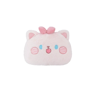 Car Seat Cover, Seat cushion, seat cover - rabbit-fur-embroidered-bow-cat-headrest