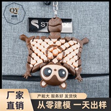 跨境热门3D打印铰链飞鼠钥匙链挂件创意仿真动物手办关节可活动