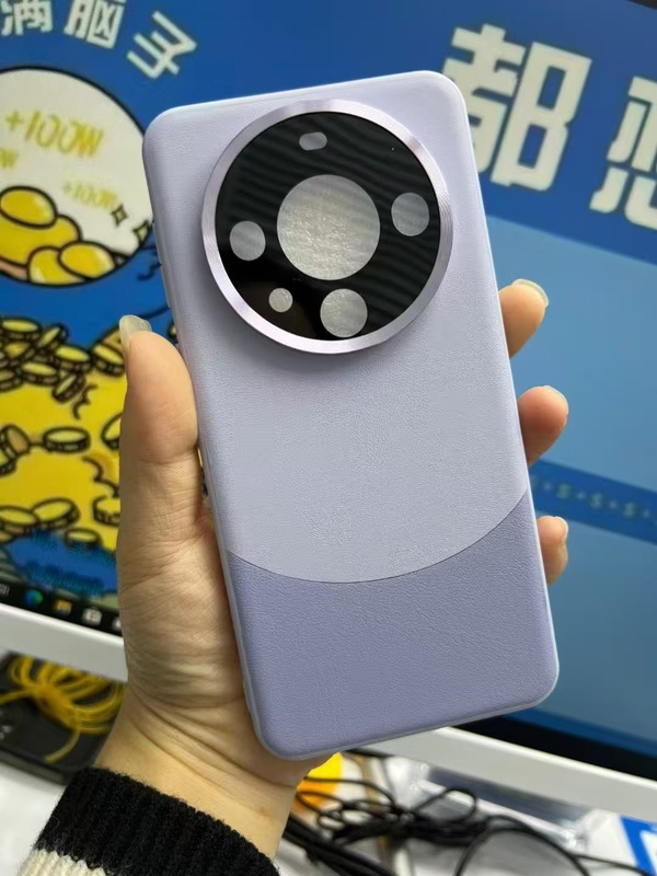 Huawei Mate60pro に適した新しいスタイルのコントラストカラーのオールインクルーシブプレーンレザー携帯電話ケース Mate50 肌の感触の落下防止保護カバー|undefined