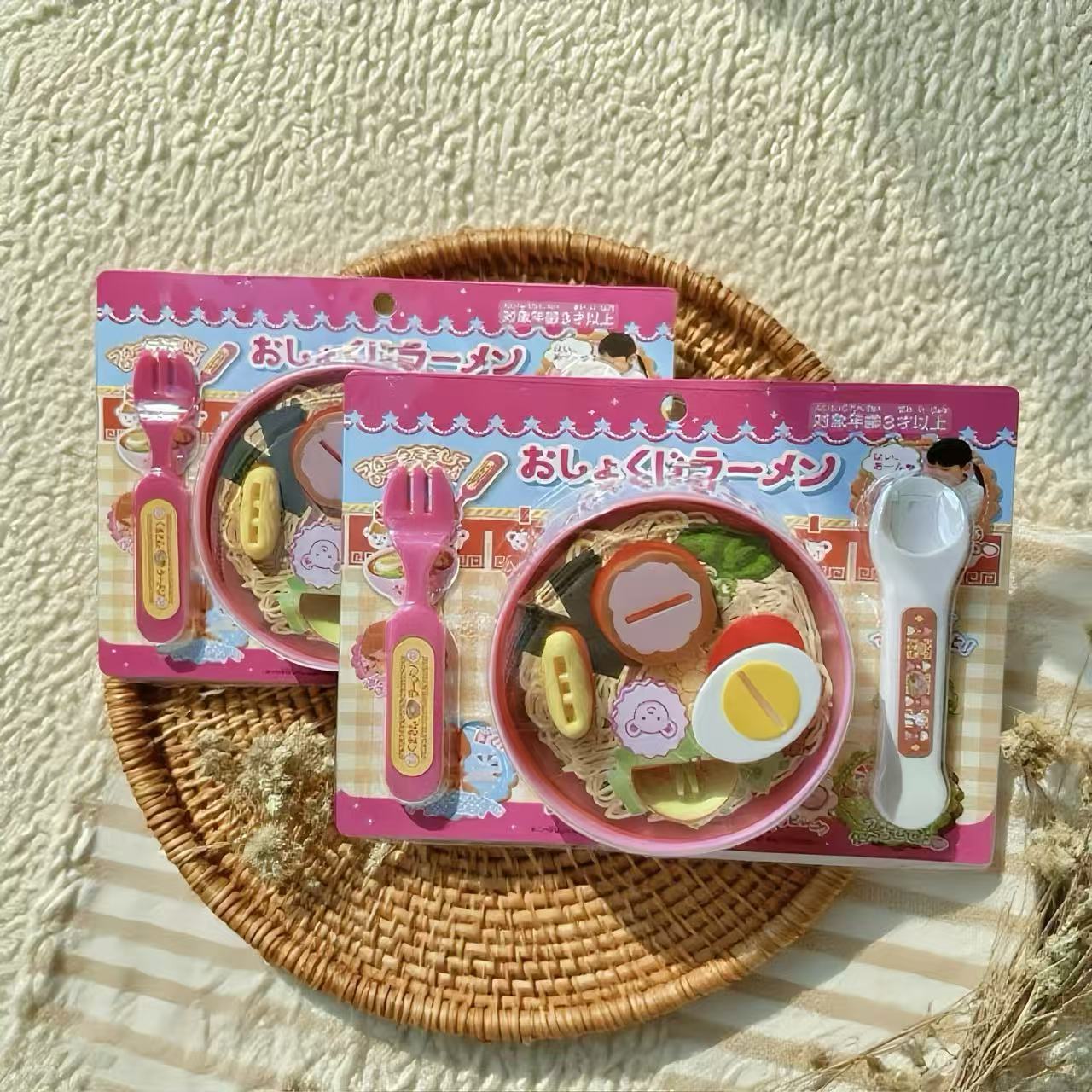 米露布丁拉面喂食玩具草莓套装过家家女生小女孩食物玩具摆件套装