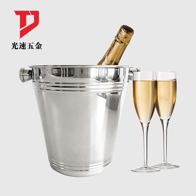 Suministro directo de fábrica 3L Champagne cubo de hielo vino tinto cerveza cubo de hielo bar suministros Cubo de hielo cabeza de tigre de acero inoxidable