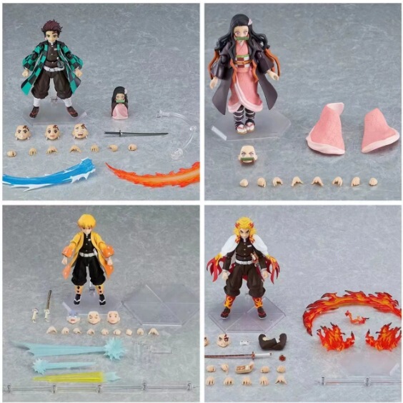 鬼灭之刃 figma 553# 杏寿郎 508祢豆子 498炭治郎 我妻可动手办|undefined