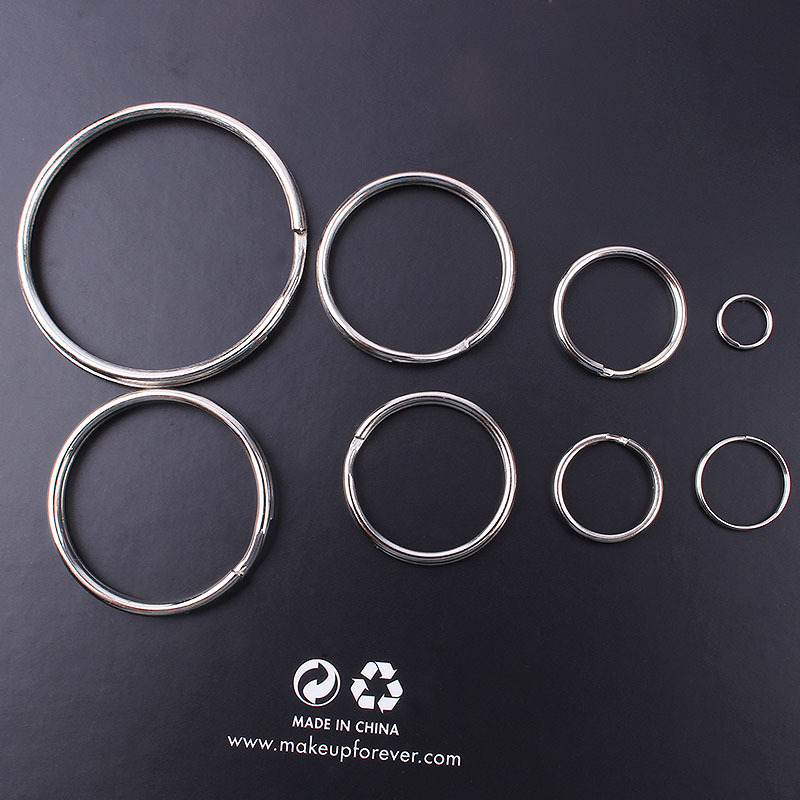 Factory supply Multi-specification aperture coil key ring DIY car bag earrings doll key chain decorative pendant