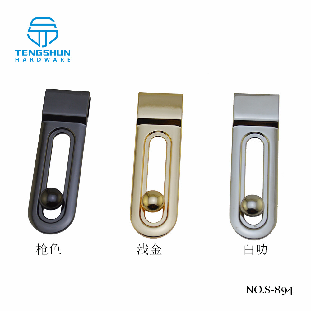 广州手袋箱包皮具五金配件锌合金包包滑动手挽扣活动手挽扣现货