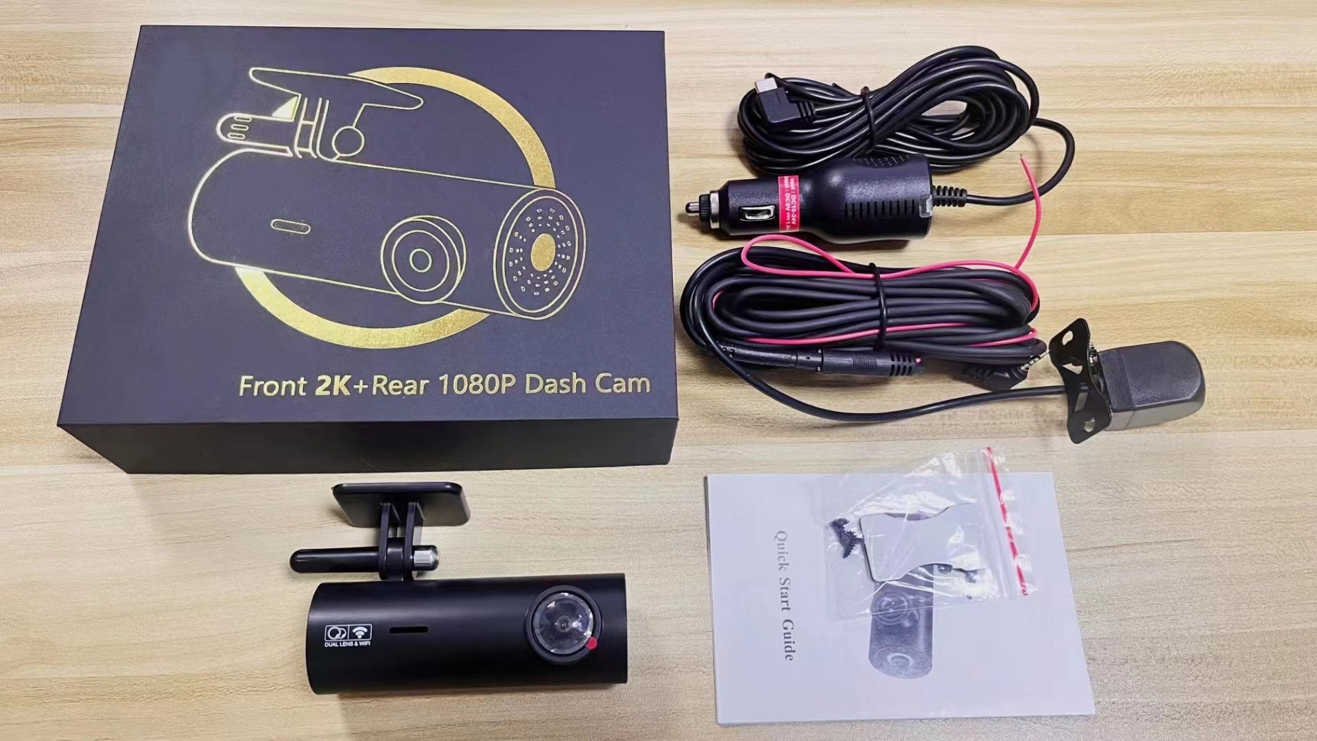 4K Car dvr dashcam dual recording lipstick machine HD night vision driving recorder